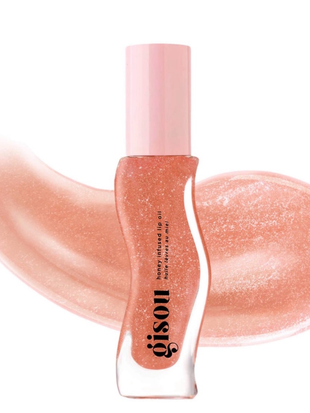 Gisou Shimmer Honey-Infused Lip Oil - glazed plum